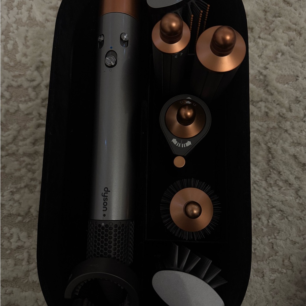 Dyson Black and Silver Hair Styling Set for Sleek Professional Looks